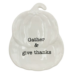 Give Thanks Thanksgiving Tidbit Plate