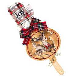 Christmas Joy Spatula & Reindeer Cooke Cutter Set