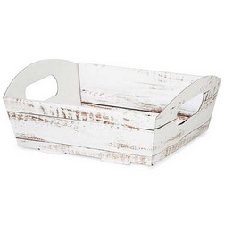 Distressed Wood Folding Market Tray - Small