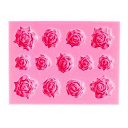 NY Cake Assorted Roses Silicone Mold