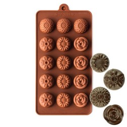 Flower Medallions Silicone Chocolate Mold