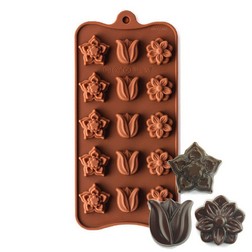 Petunia & Daisy Silicone Chocolate Candy Mold