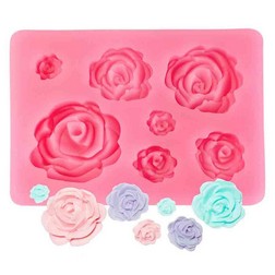 6set Gum Paste Flower Silicone Mold - Fondant Flower Mold Sugar paste  Flower molds for Hydrangea Dahlia Plum Blossom Tulips Hibiscus Flowers  Leaves