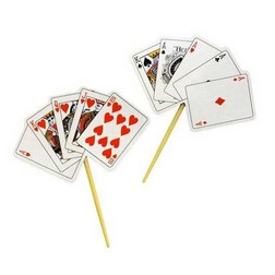 Playing Cards Cake Picks