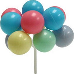 Pastel Balloon Cake Picks