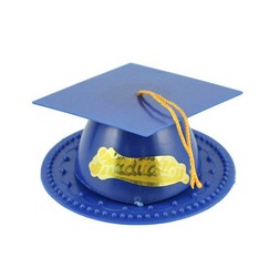  DecoPac Black Grad Cap with Tassels Cake Topper, Elegant  Graduation Hat Cake Decoration, Food Safe, Pack of 12 (22422) : Grocery &  Gourmet Food