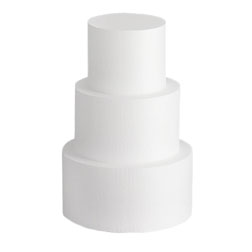 65cm x 30cm - STYROFOAM FOAM CONE DUMMY: 4 Pack  Ultimate Cake Group -  Wholesale Cake Decorating Supplies