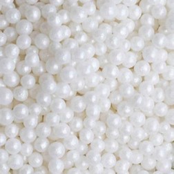 White Mini Pearls Edible Sprinkles Decorations Dragees 4mm – SugarMeLicious