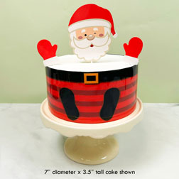 vintage Christmas cake pan, Santa Claus in chimney two part mold Wilton