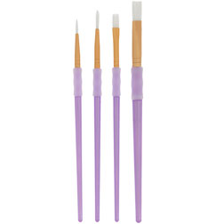 Cake Painting Brushes Set From E-Kongton, Food Safe Paint Brushes Fondant  Sugar DIY Tools Set, Soft Synthetic Brush Material, Easy To Use & Easy To