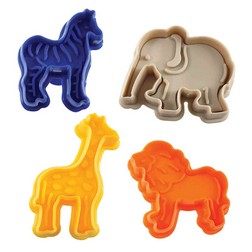 Jungle Animal Cookie Cutter Stamp Set