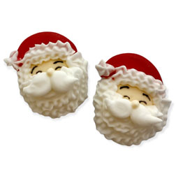 Traditional Santa Face Icing Layons - Medium