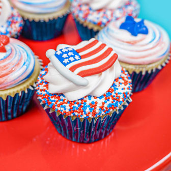 USA Flag Icing Decorations