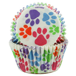 Paw Prints Cupcake Liners