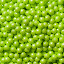 Lime Sugar Pearls  Lime Green Midi Sugar Pearls, Edible Round Candy Pearls  - Sweets & Treats™