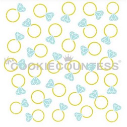 Diamond Ring 2 Piece Stencil Set