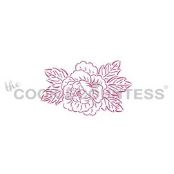 Peony Stencil