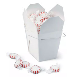 1 lb White Take Out Treat Box