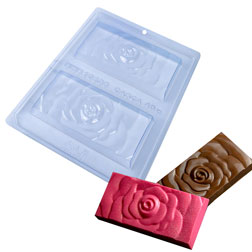 Rose Fillable Chocolate Bar Mold