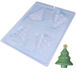 3D Christmas Tree Three Part Chocolate Mold