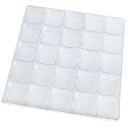 Clear 25 Cavities Candy Box Inserts