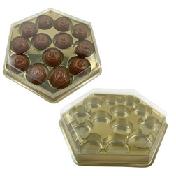 Gold Hexagon Candy Boxes