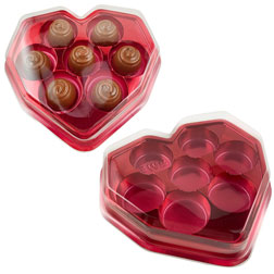 Red Geometric Heart Candy Boxes