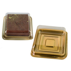 Gold Square Favor Boxes