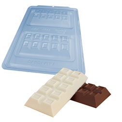 Thin Shell Fillable Candy Bar Chocolate Mold