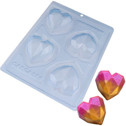 3D Diamond Gem Silicone Ice Cube Tray Mold Biscuit Chocolate