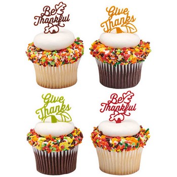 Thanksgiving, Fall Cake and Cupcake Toppers