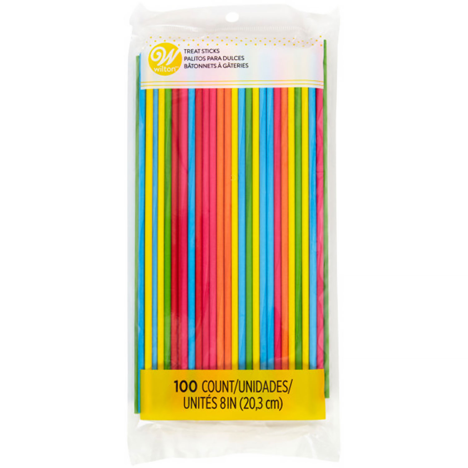 Wilton Primary Color Treat Sticks, 100-Count