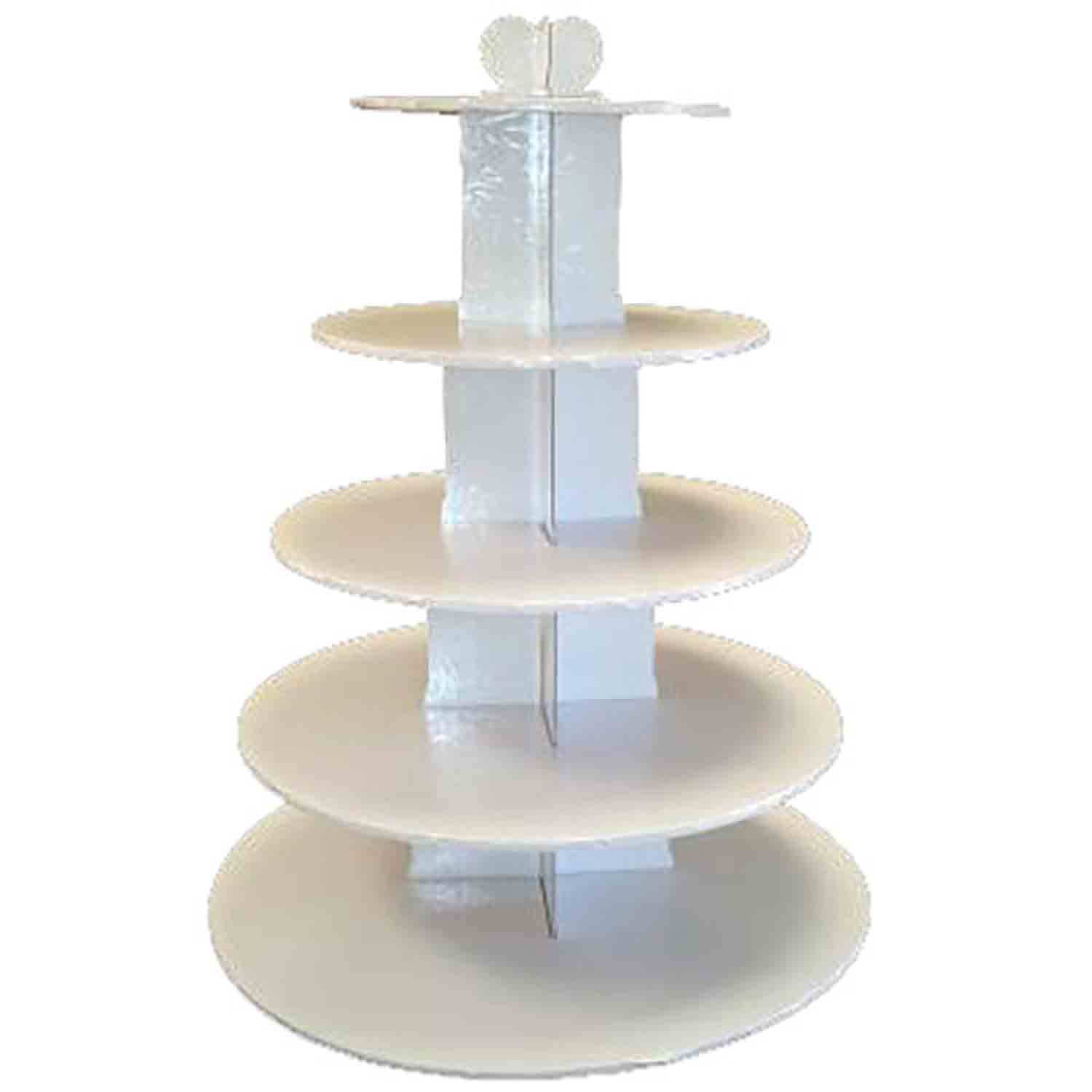 White 5 Tier Cupcake Stand - 37-6705W | Country Kitchen SweetArt