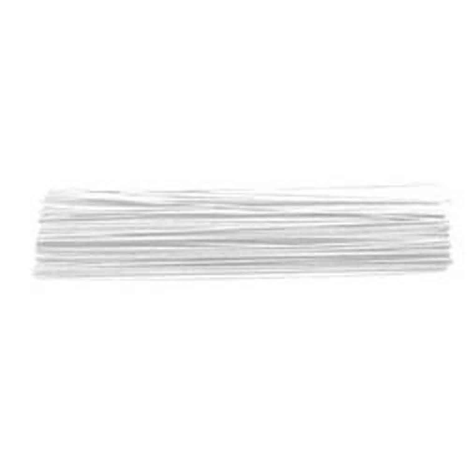 28 Gauge White 14 Covered Floral Wire 50/PKG