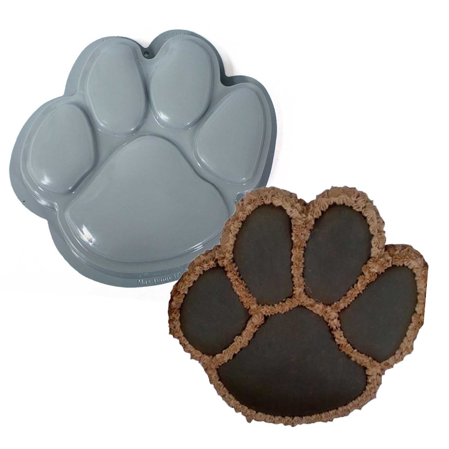 paw print baking mold