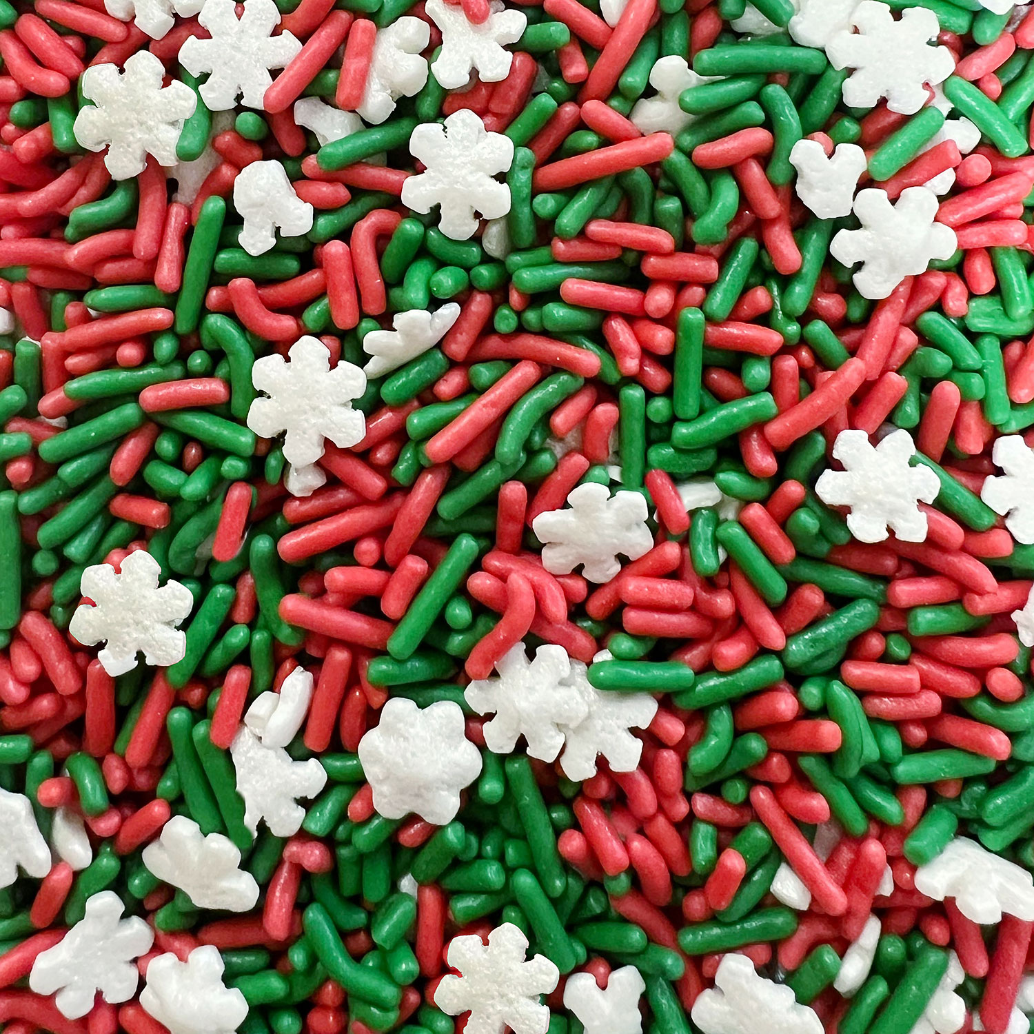 Christmas Jimmies and Snowflake Sprinkle Mix