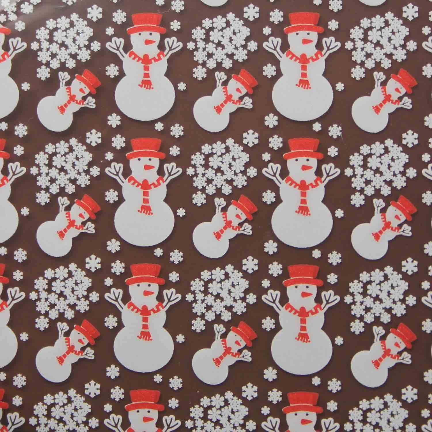 Chocolate Transfer Sheet: Gingerbread. 15 Sheets per pack. Size