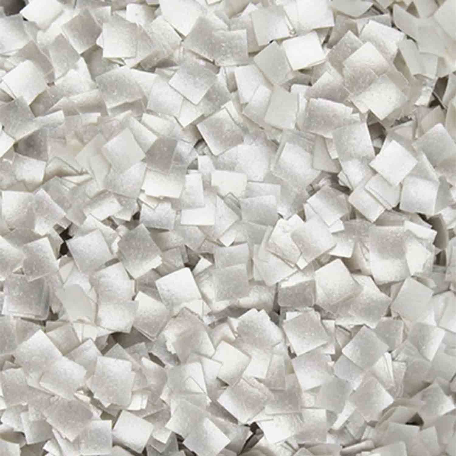 White Edible Shimmer Flakes, Bulk