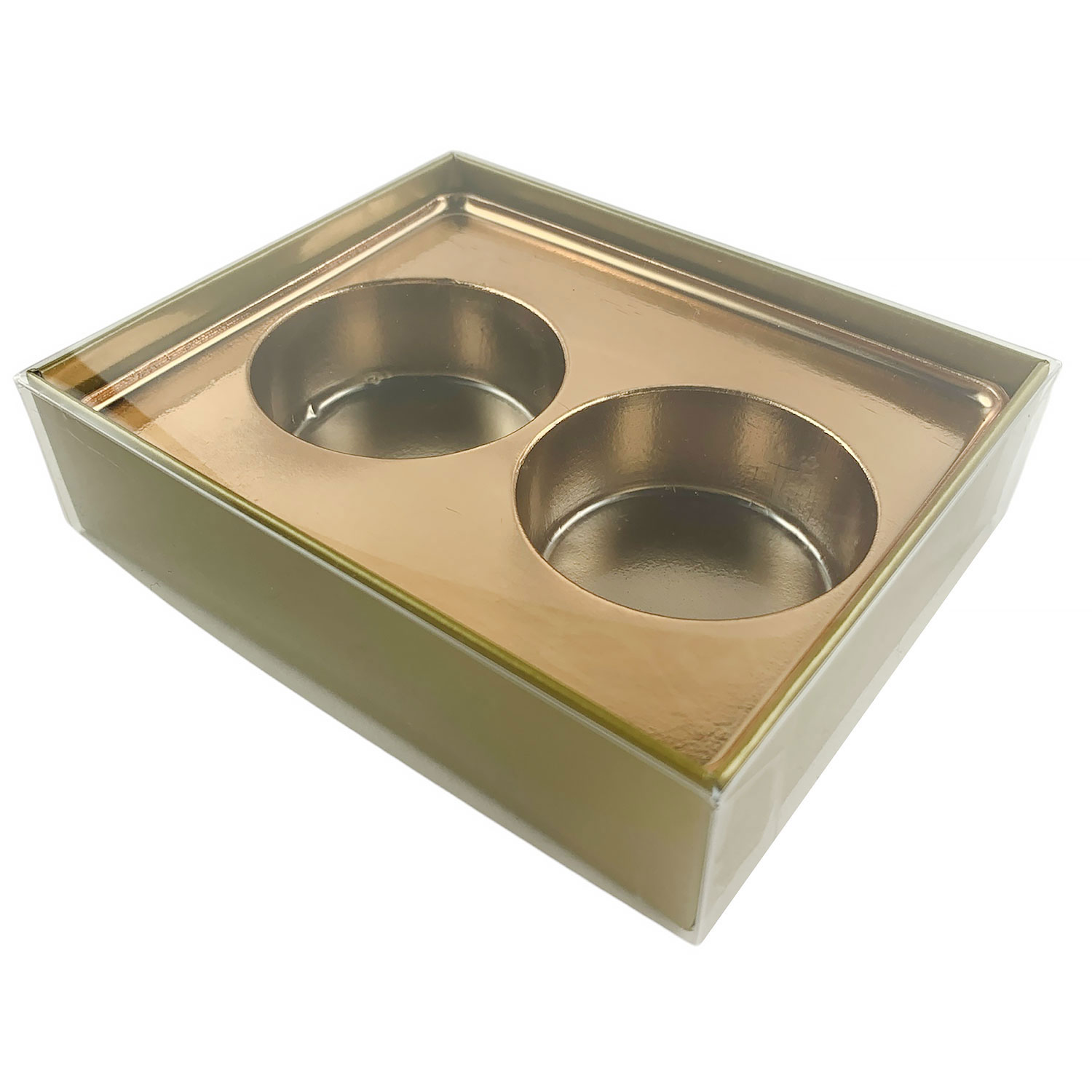 1/4 Pound Gold Box with Insert - 2 Cavities