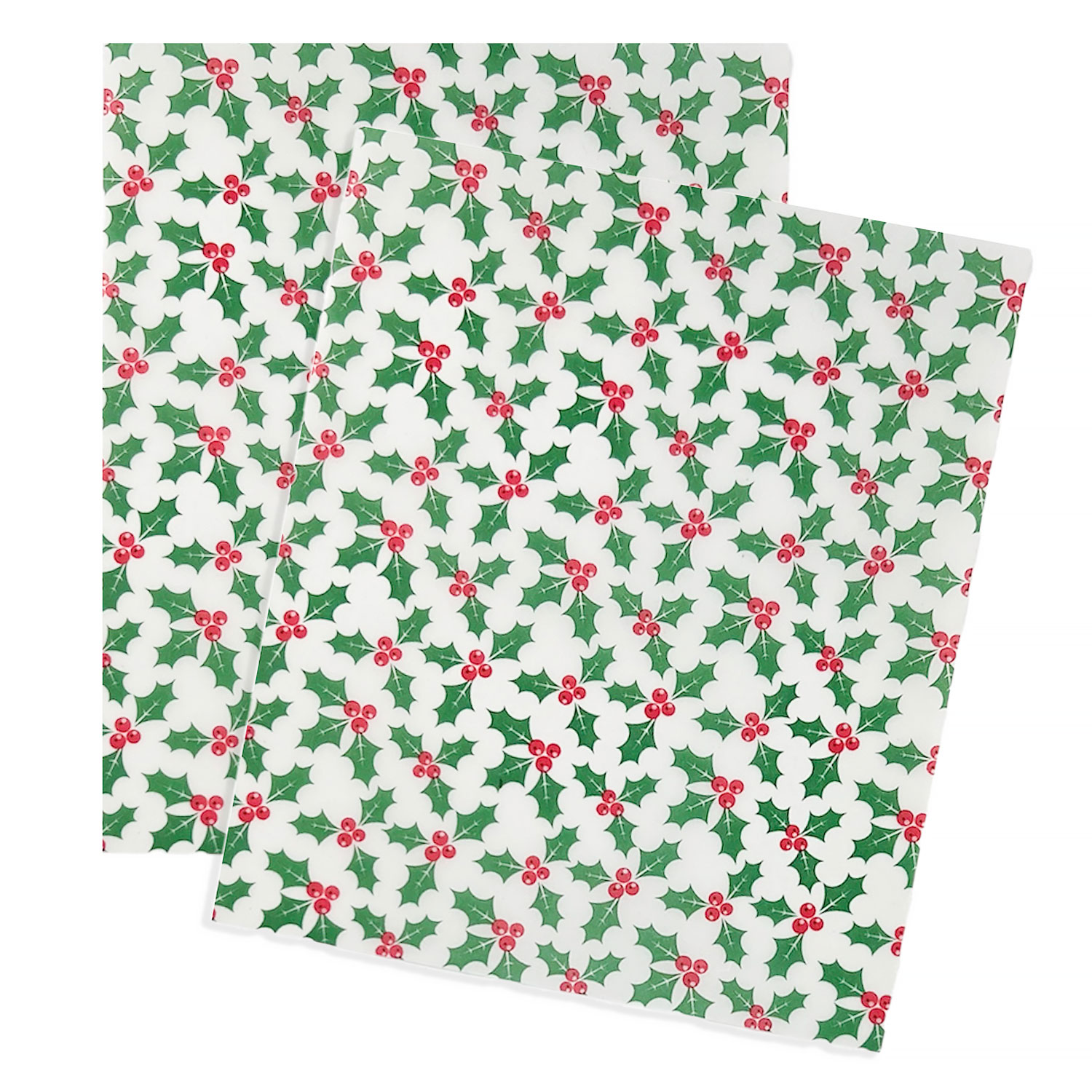 Christmas Holly Wax Candy Wrappers