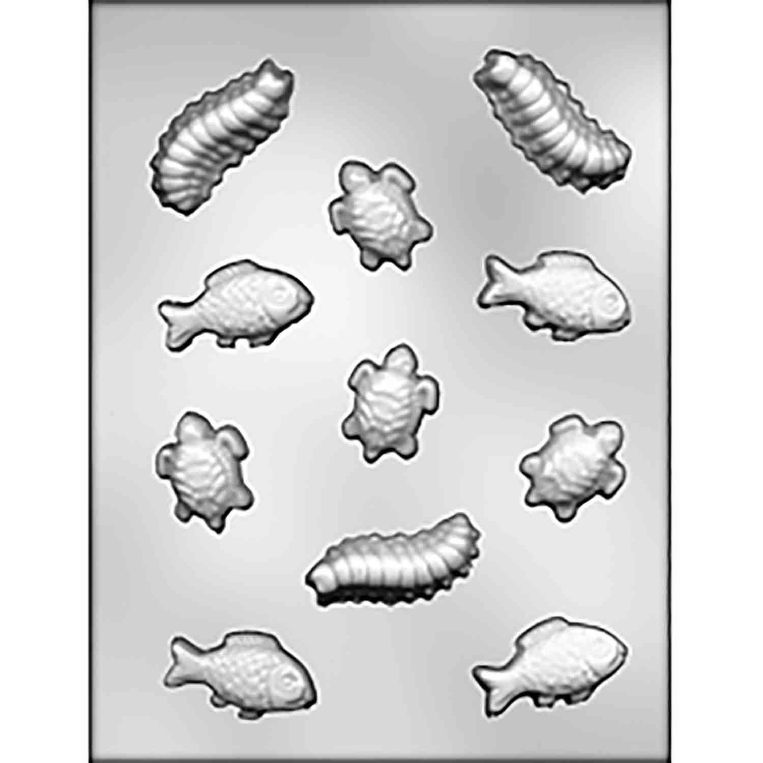 Water Animals & Centipedes Chocolate Mold | Country Kitchen