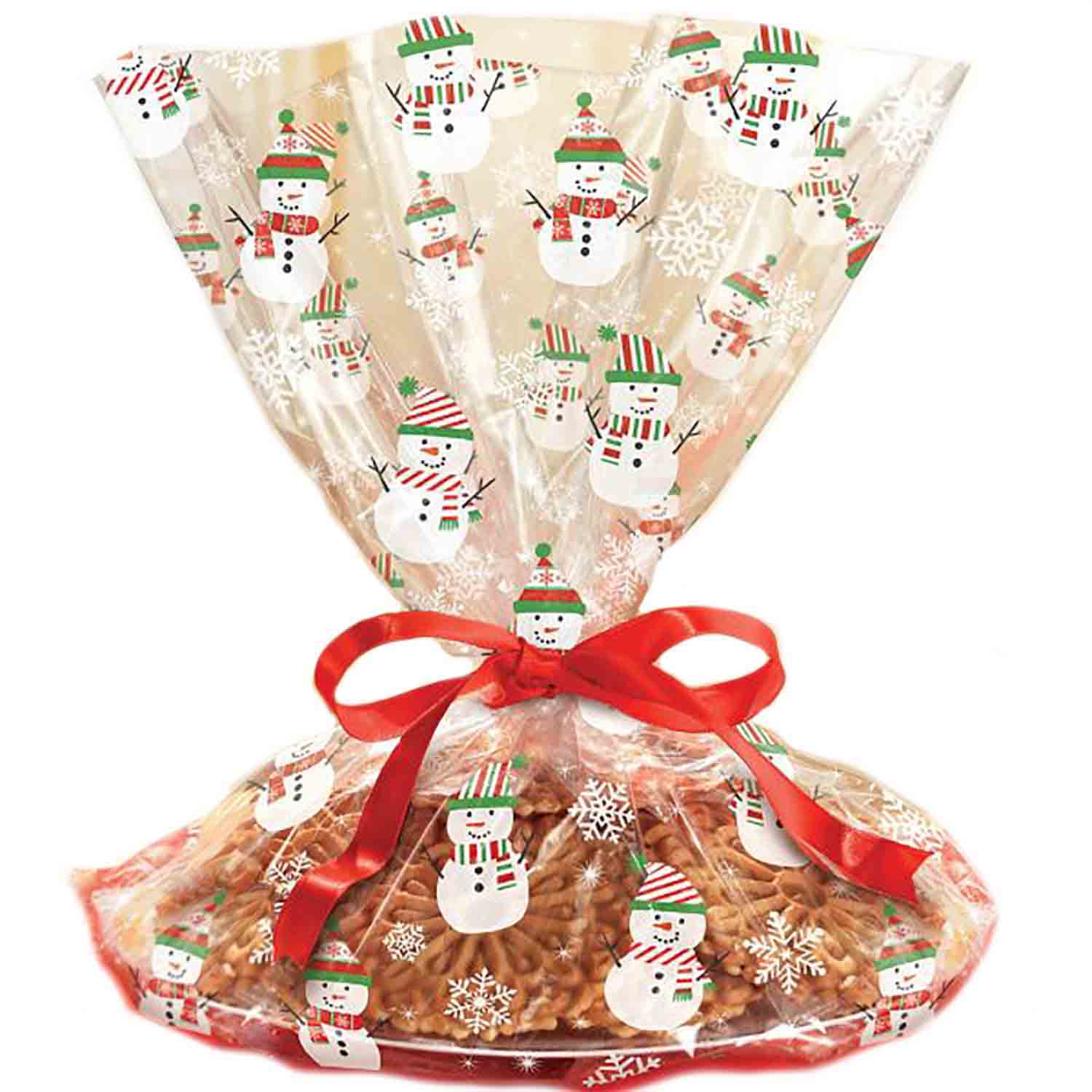 Cello Cookie Tray Bag- Snowman - AMS-370281 | Country Kitchen SweetArt