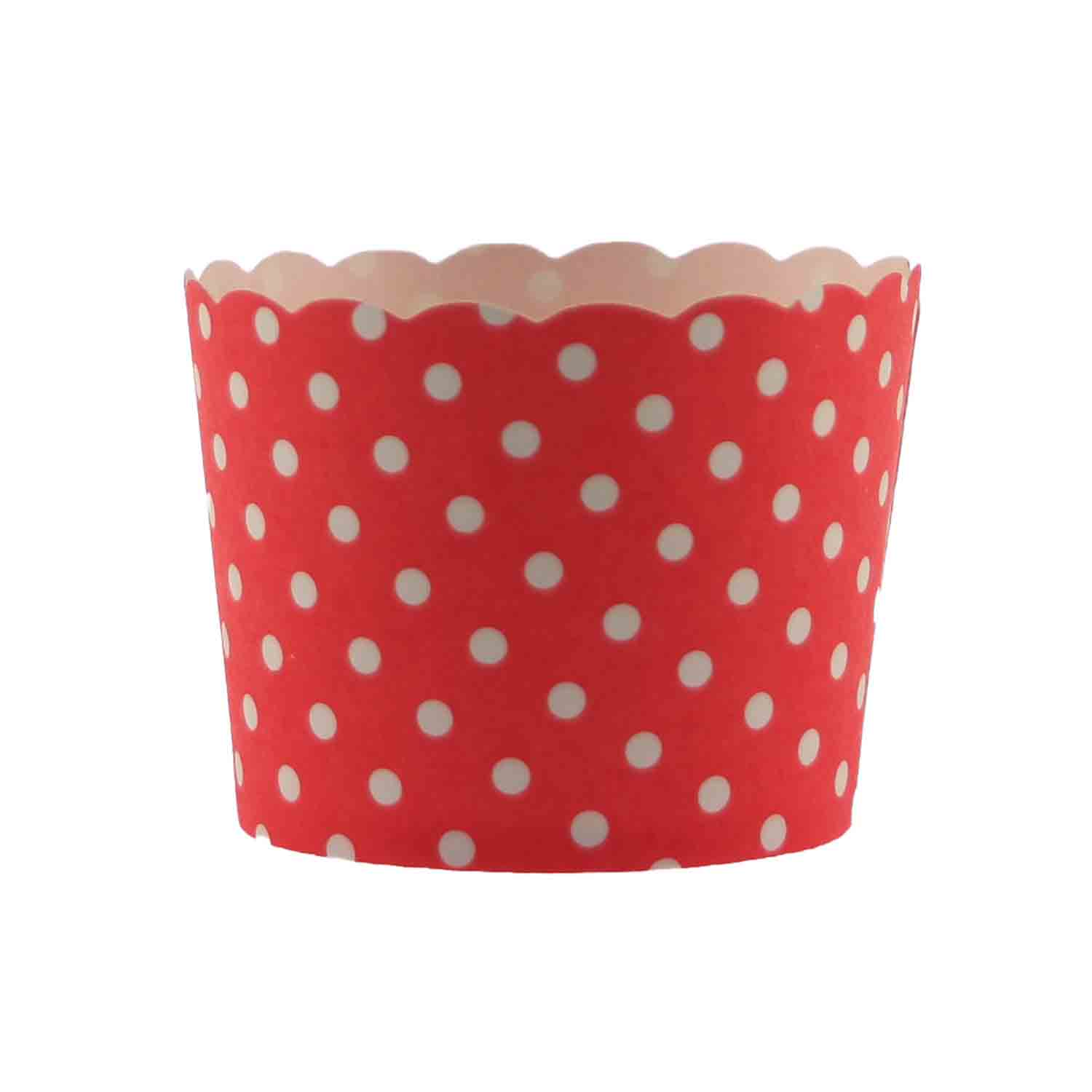 60 Small Red Solid Bake-In-Cups (mini)
