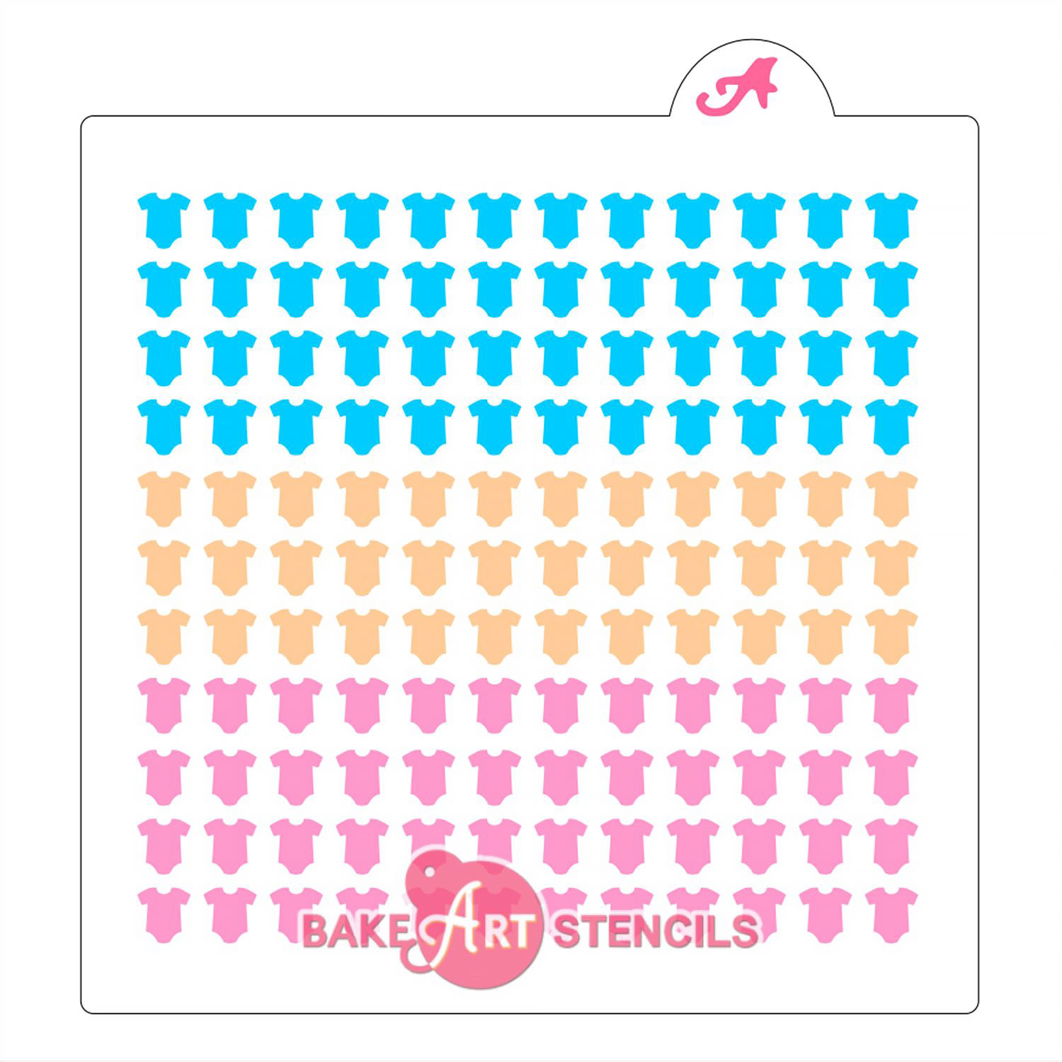 Baby Onesie Sprinkle Stencil