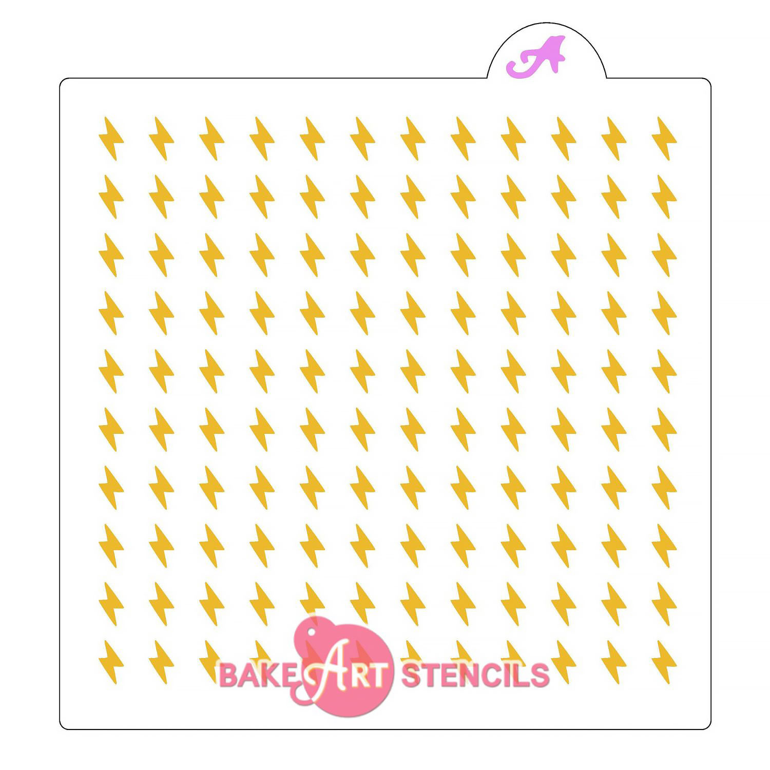 Lightning Bolt Sprinkle Stencil