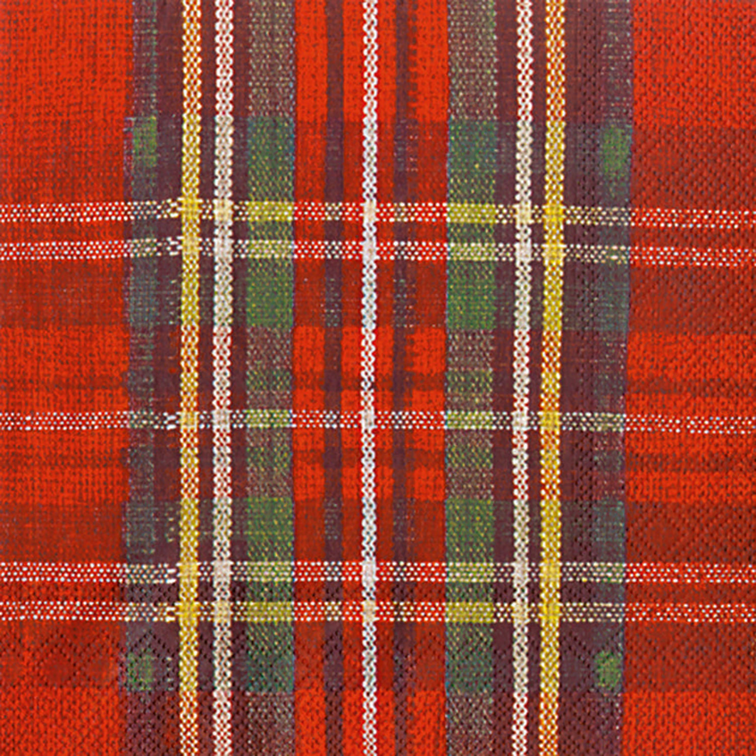 Classic Christmas Plaid Cocktail Napkins