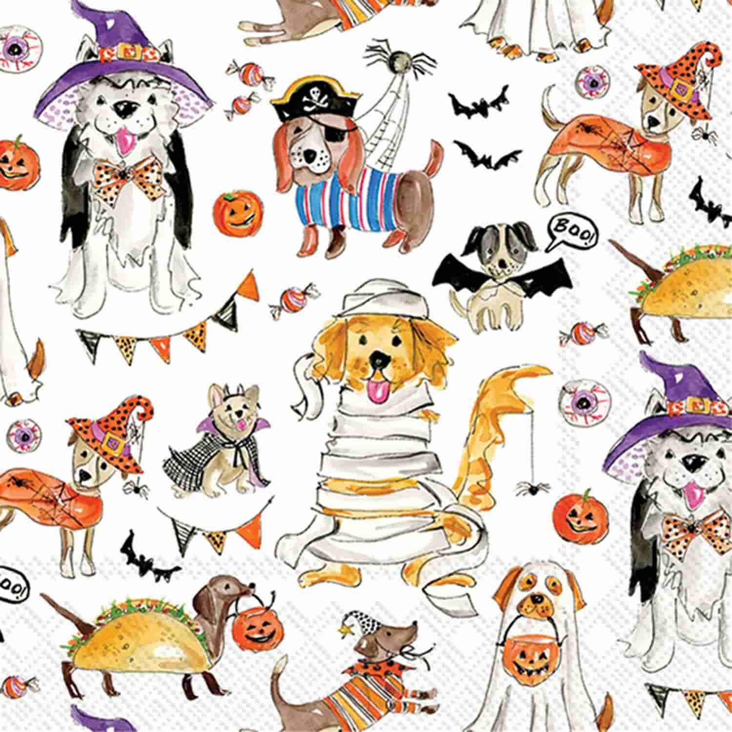 Halloween Dogs Cocktail Napkins