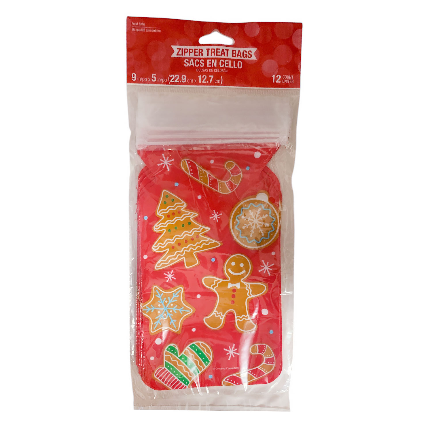 Gingerbread Cookies Zipper Treat Bags