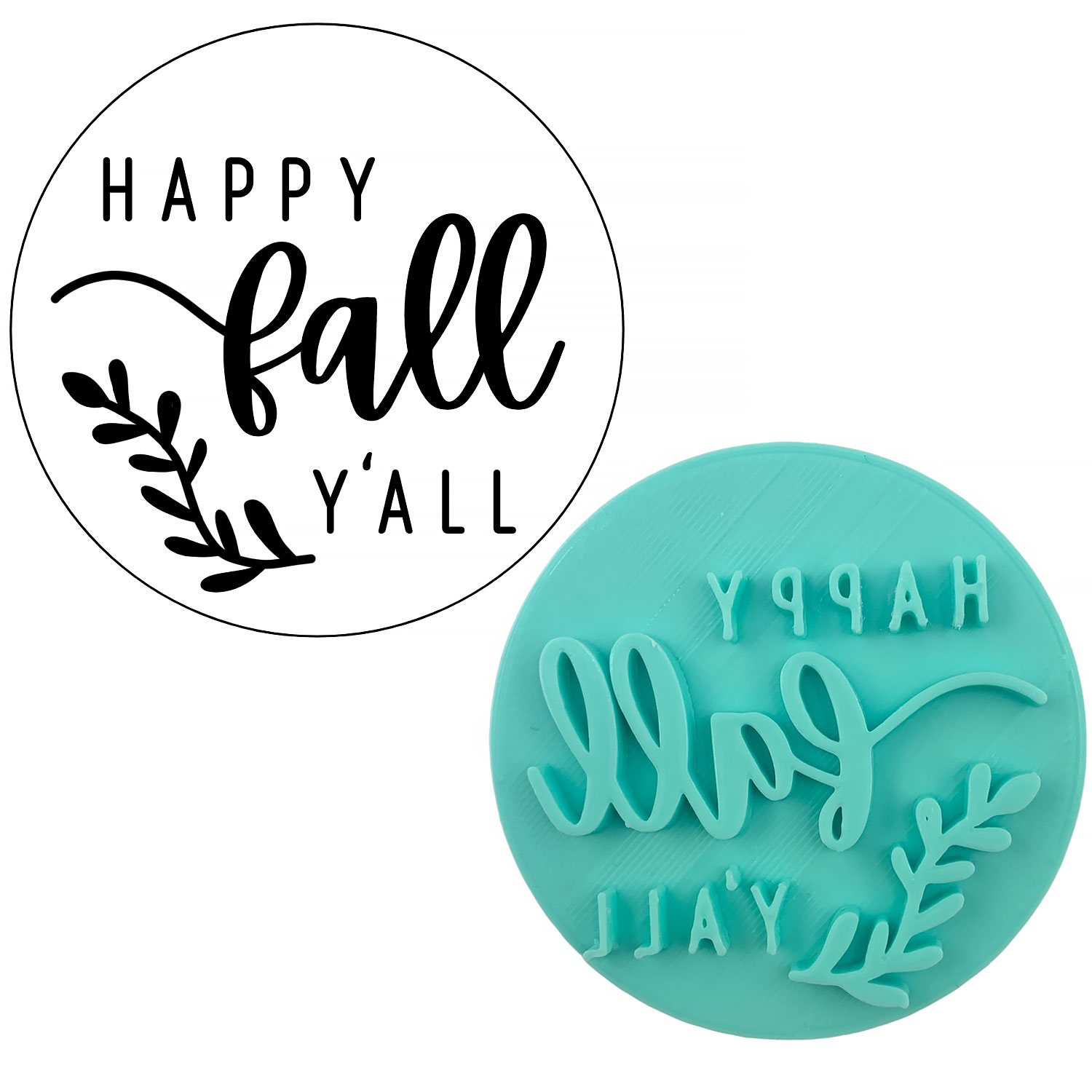 Happy Fall Fondant Stamp