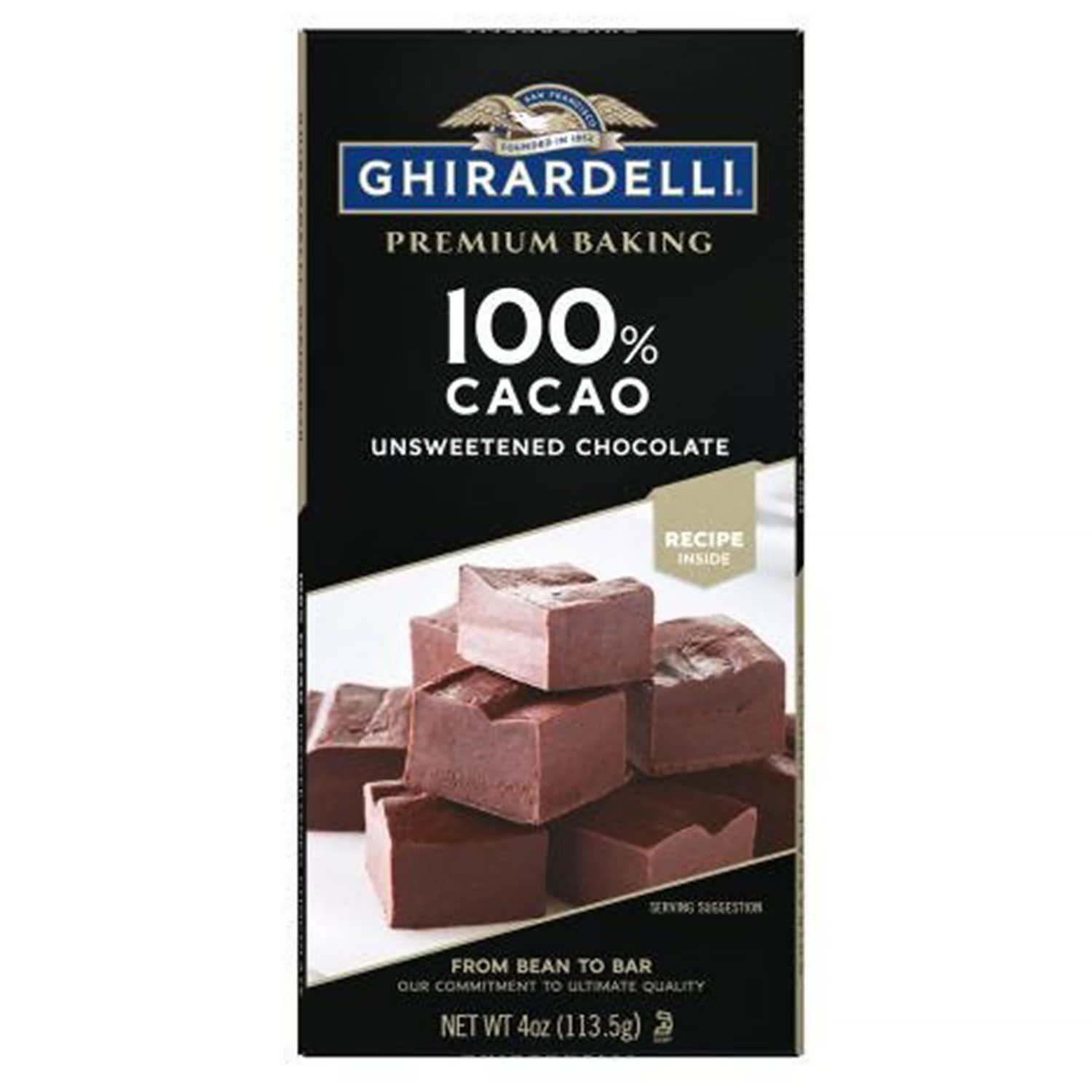 Ghirardelli Unsweetened Chocolate Baking Bar